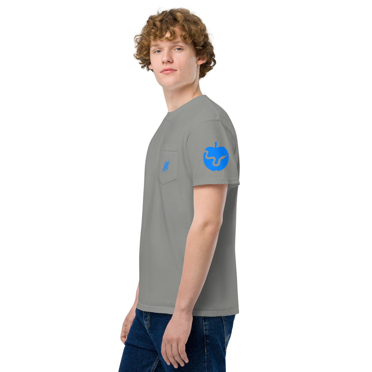 The Blue Renaissance Unisex garment-dyed pocket t-shirt