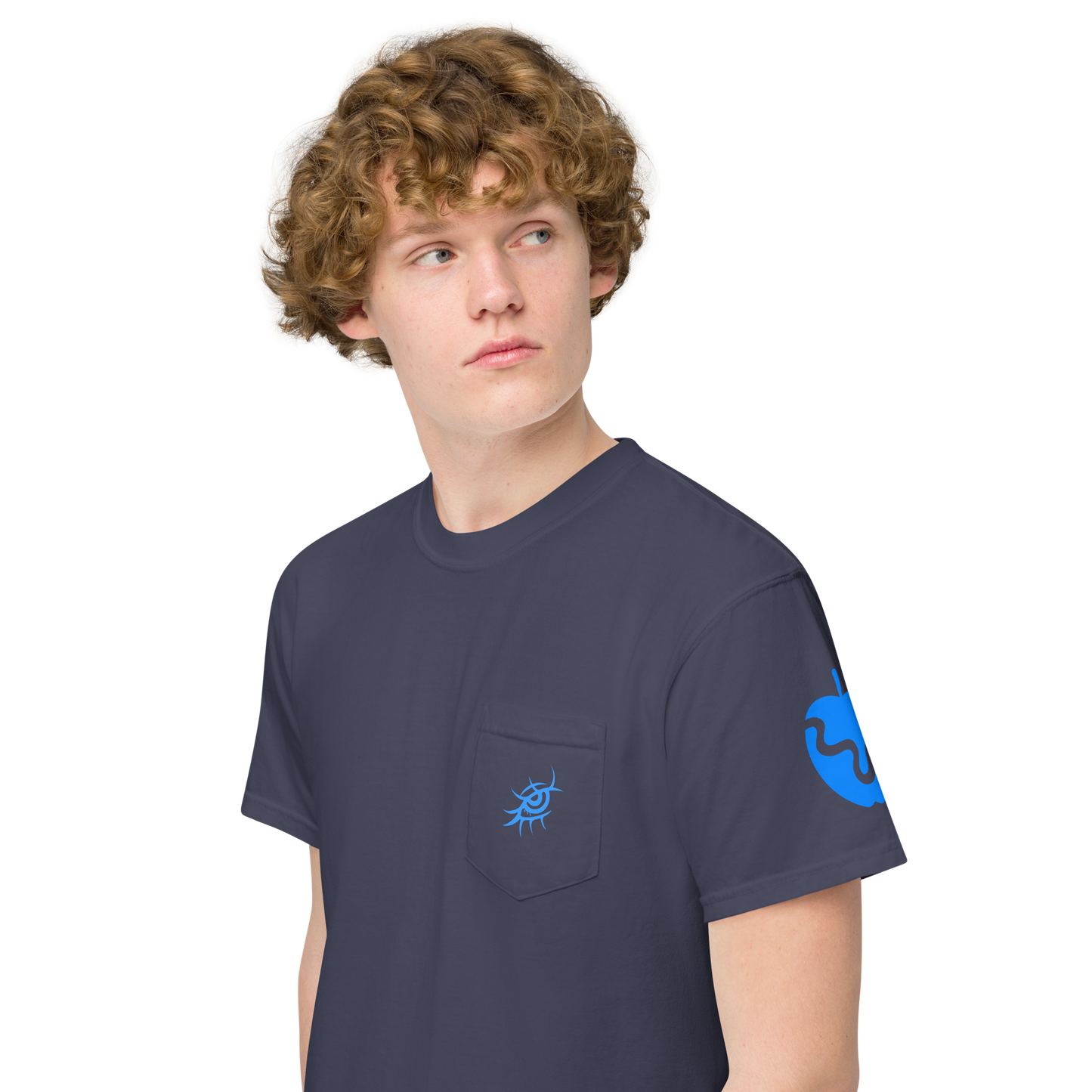 The Blue Renaissance Unisex garment-dyed pocket t-shirt