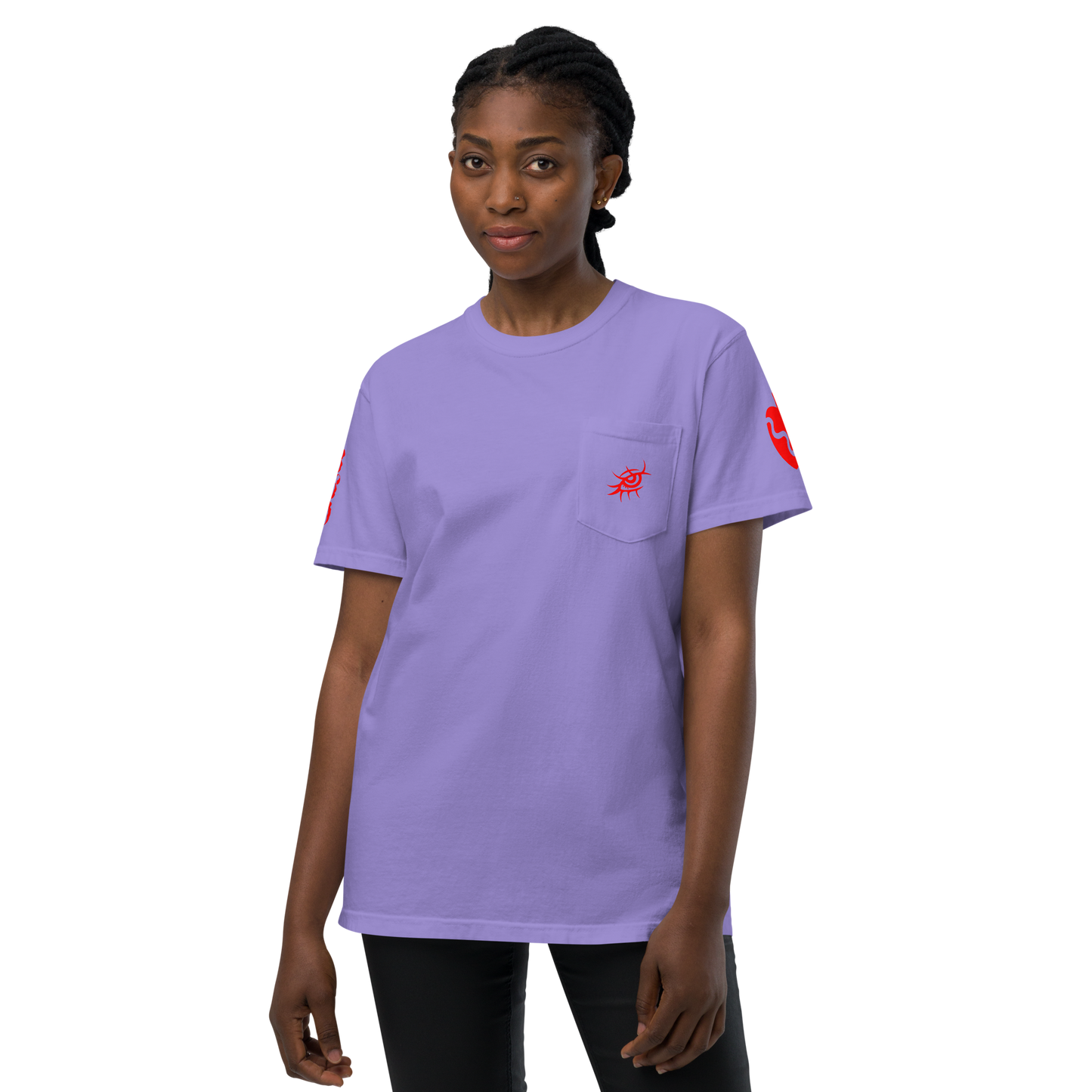 The Red Renaissance Unisex garment-dyed pocket t-shirt